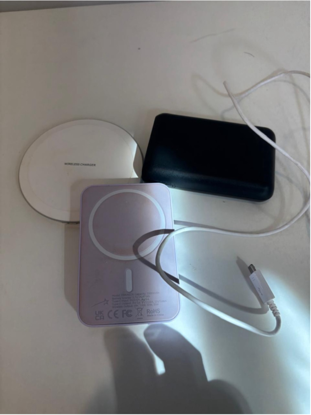 Unbranded Wireless Charger Set One Size Purple and White - #n73a